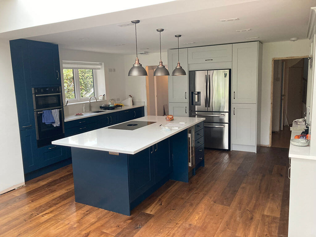 Completed kitchen and home refurbishment by Johnson Construction