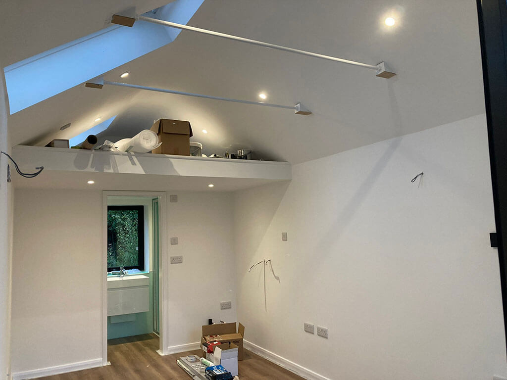 Completed loft room