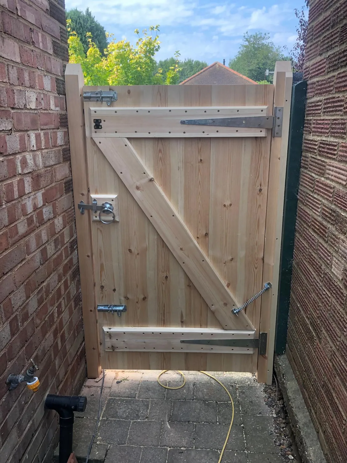 Bespoke timber door by Johnson Construction