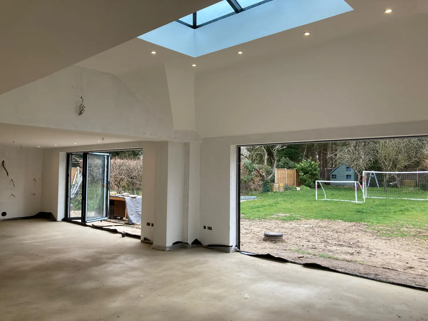 Bright completed extension interior by Johnson Construction