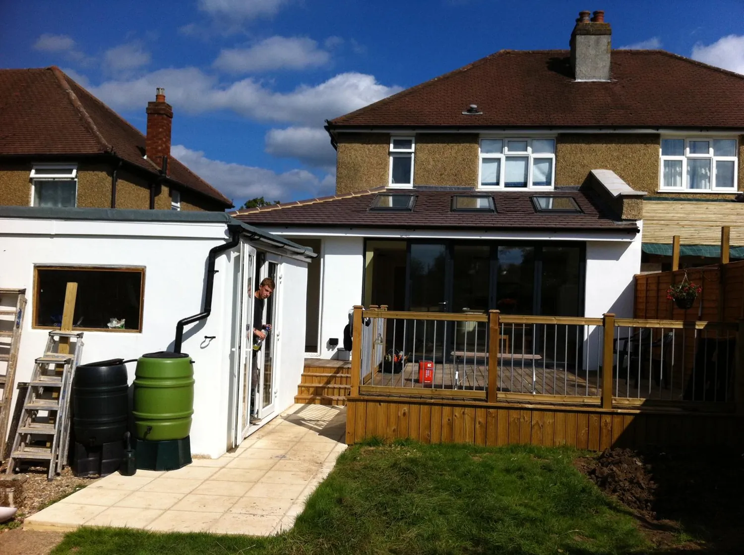 Completed rear house extension by Johnson Construction